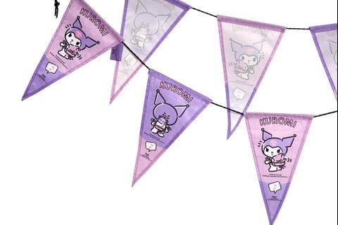 Kuromi Decorative Flag Set (Camping Series)