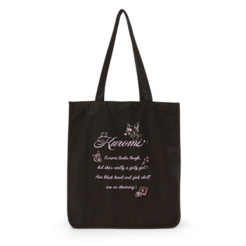 Kuromi Canvas Easy Tote Bag (Black)