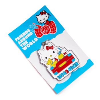 Hello Kitty Friends Around The World 45th Anniversary Enamel Keychain