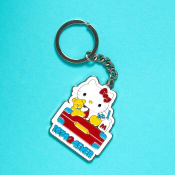 Hello Kitty Friends Around The World 45th Anniversary Enamel Keychain