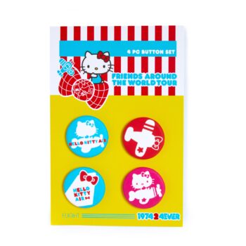 Hello Kitty Friends Around The World Tour Button Set